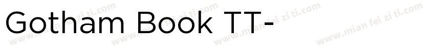 Gotham Book TT字体转换